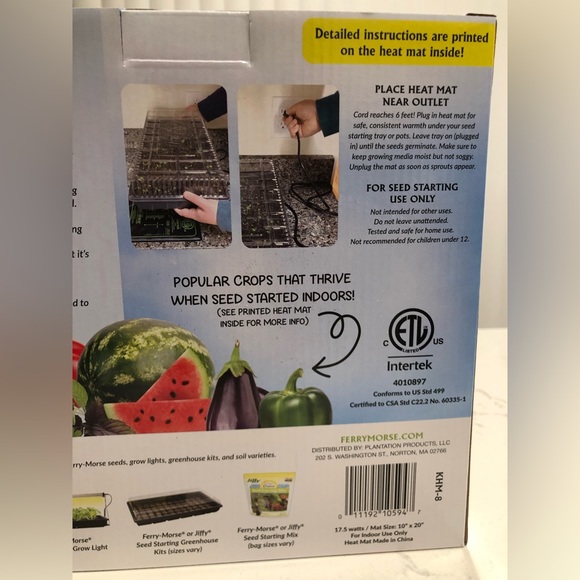 NWT Ferry-Morse Seed Germination Heat Mat for Indoor Gardening - Picture 3 of 12